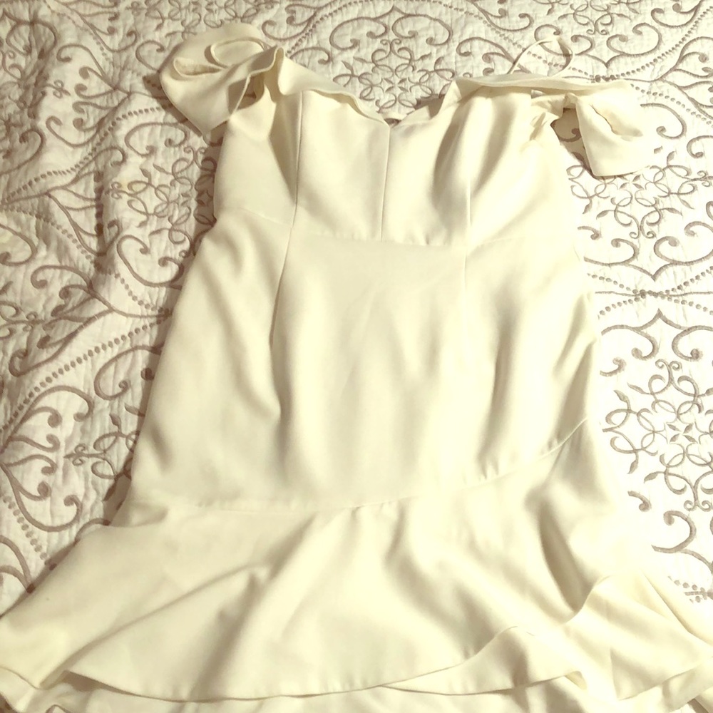 White runway midi